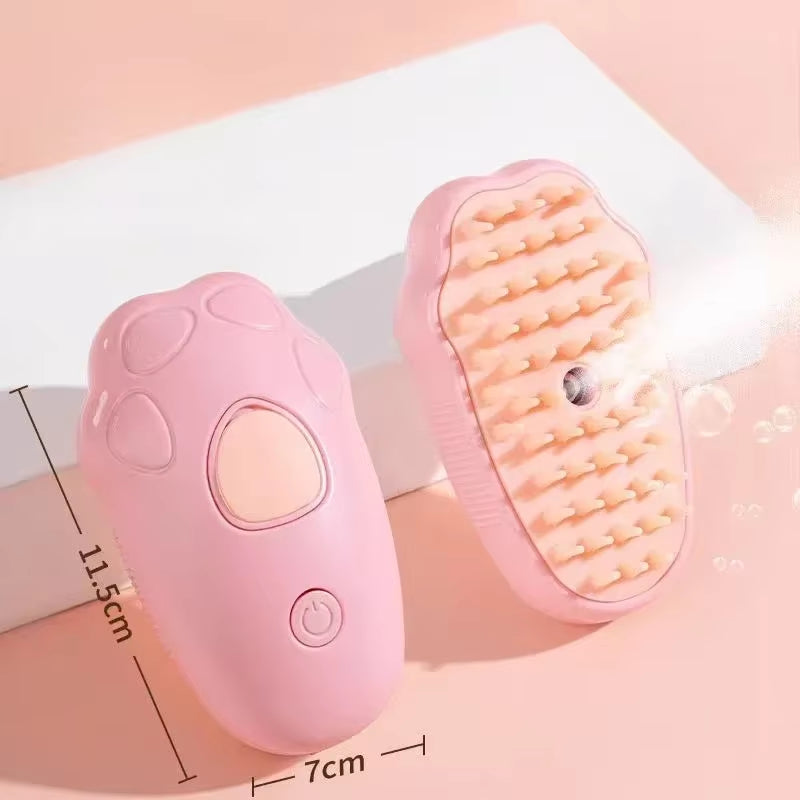 Pet Spray Brush 3 in 1 Electric Soft Silicone Comb Hair Removal Comb