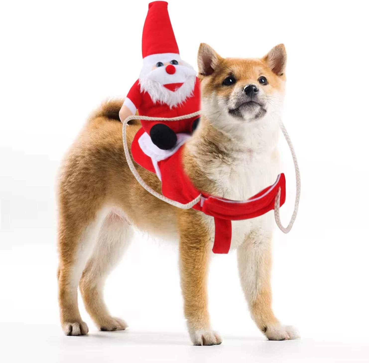 Clearance Christmas Dog Costume Santa Claus Outfit(Large)