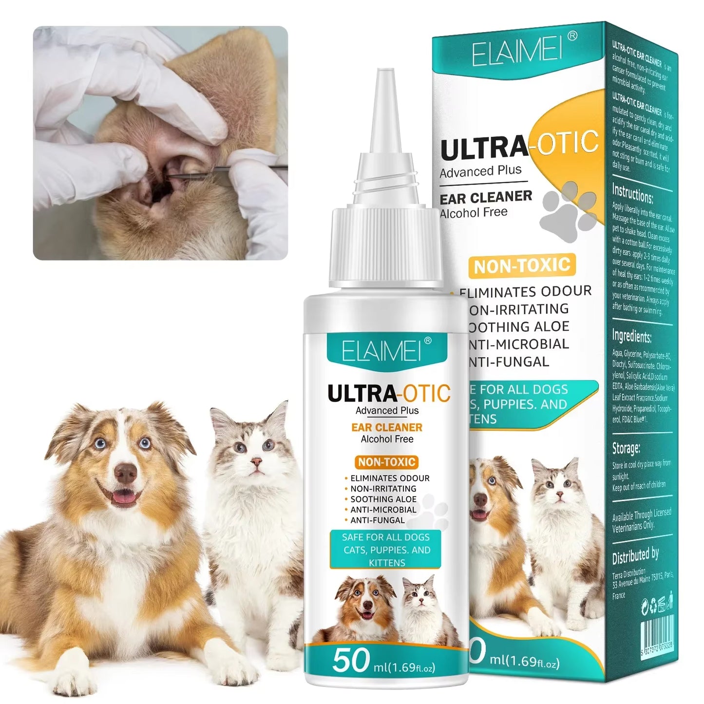 Pet Ear Wax Cleaner Non-Irritating